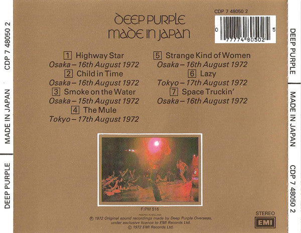 Deep Purple : Made In Japan (Album,Reissue)
