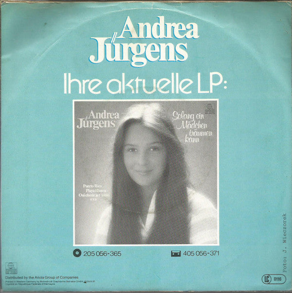 Andrea Jürgens : Wenn Corinna Weint (7",45 RPM,Single,Stereo)
