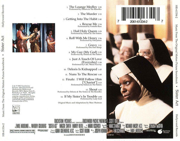 Various : Music From The Original Motion Picture Soundtrack: Sister Act (Reissue)