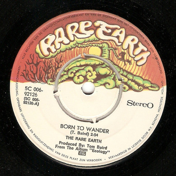 Rare Earth : Born To Wander  (7",45 RPM,Single)