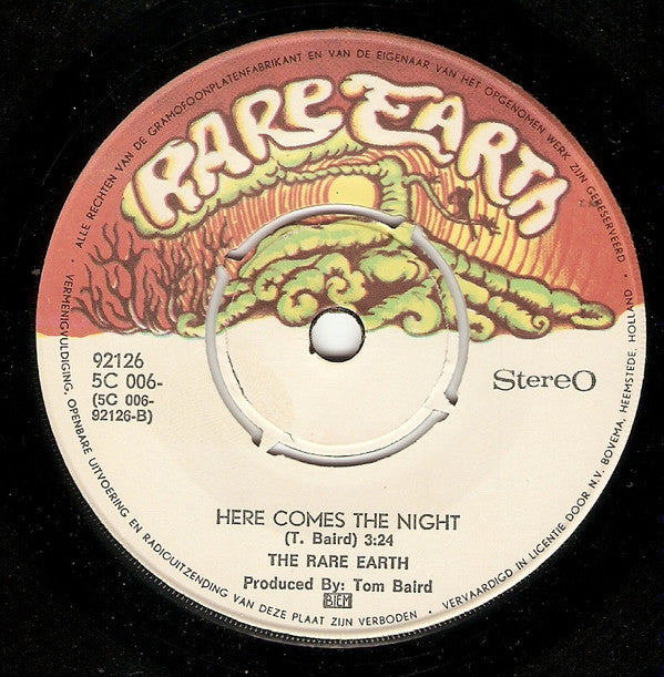 Rare Earth : Born To Wander  (7",45 RPM,Single)