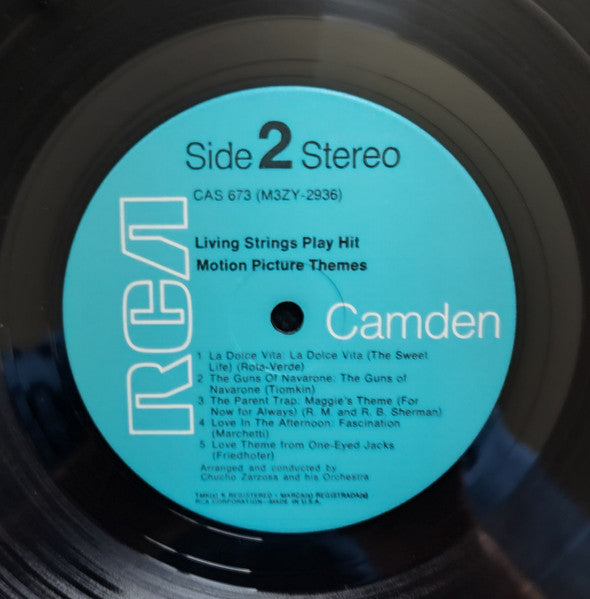 Living Strings : Play Hit Motion Picture Themes (LP,Album,Stereo)