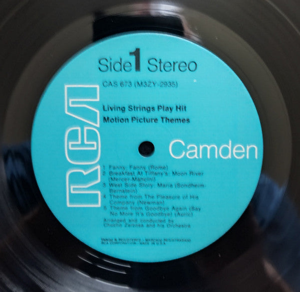 Living Strings : Play Hit Motion Picture Themes (LP,Album,Stereo)