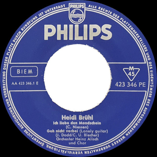 Heidi Brühl : Heidi Brühl (7",45 RPM,EP,Mono)
