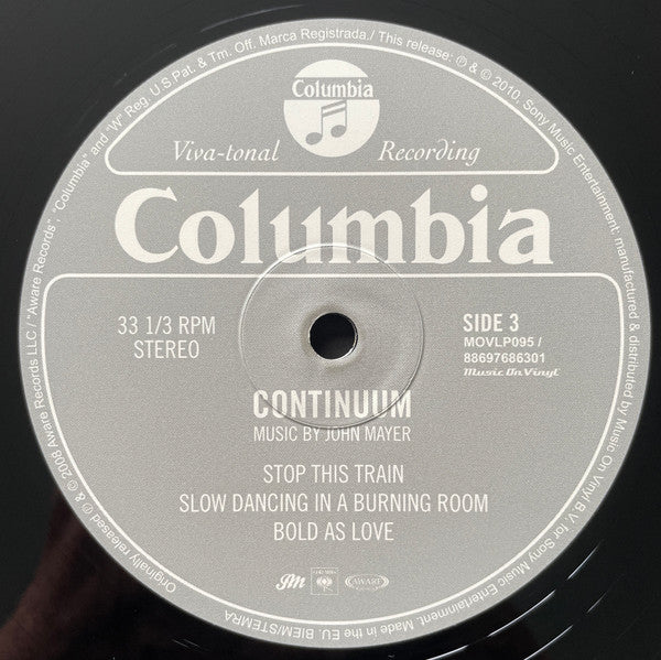 John Mayer : Continuum (LP,Album,Reissue,Stereo)
