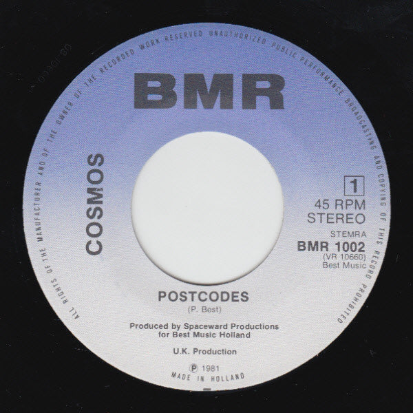 Cosmos (11) : Postcodes / Ufos (7",45 RPM)