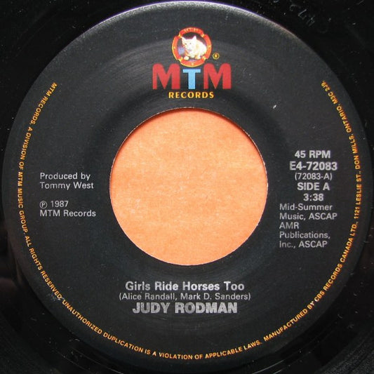 Judy Rodman : Girls Ride Horses Too / Heart Of A Gentleman (7",45 RPM,Single)