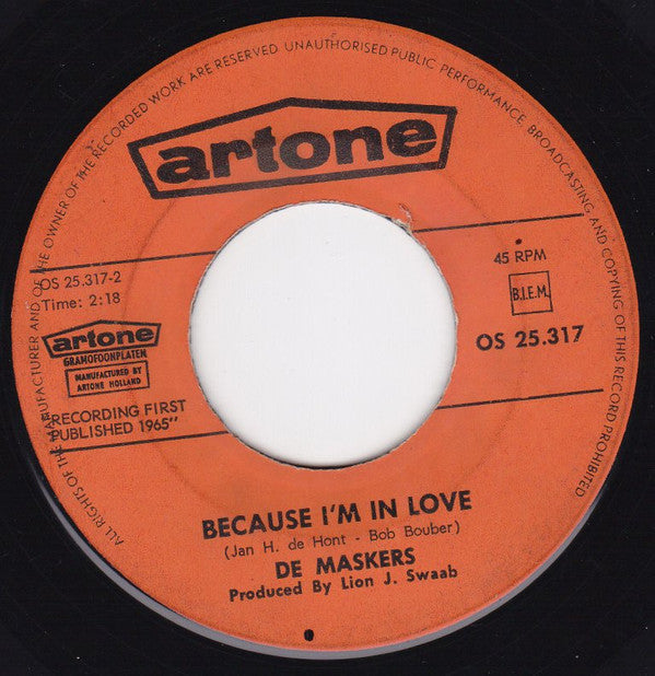 De Maskers : Brand New Cadillac (7",45 RPM,Single)