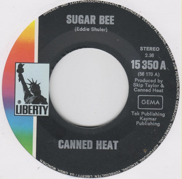 Canned Heat : Sugar Bee / Shake It And Break It (7",45 RPM,Single,Stereo)