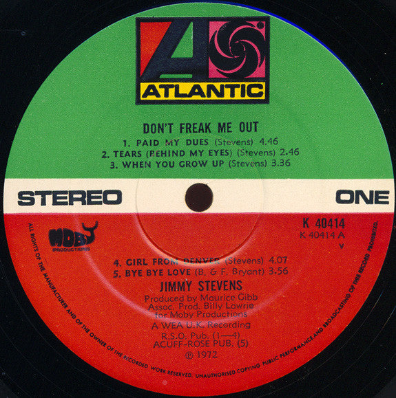 Jimmy Stevens (2) : Don't Freak Me Out (LP,Album)