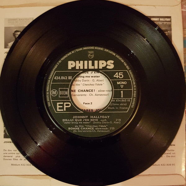 Johnny Hallyday : Dis-lui Que J'en Rêve (7",45 RPM,EP,Mono)