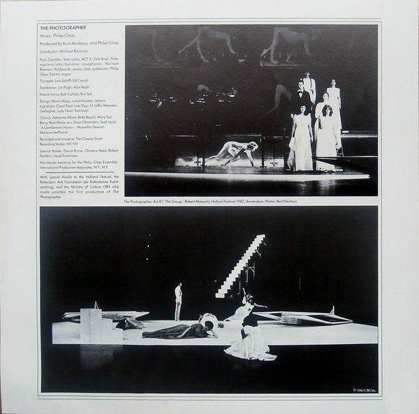Philip Glass : The Photographer (LP,Album,Stereo)