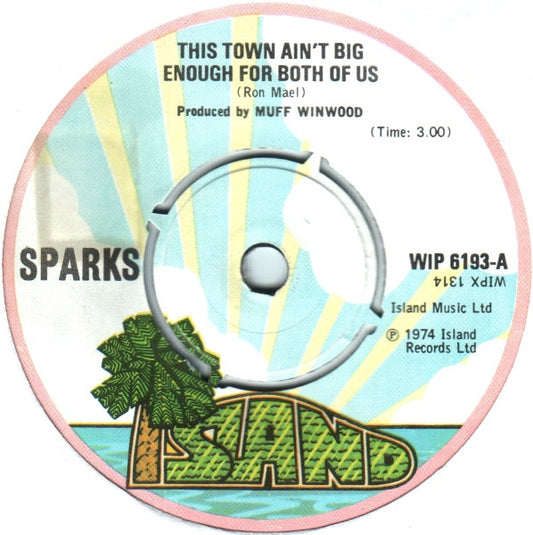 Sparks : This Town Ain't Big Enough For Both Of Us (7",45 RPM,Single)