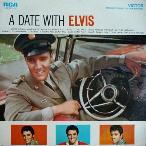 Elvis Presley : A Date With Elvis (LP,Compilation,Reissue)