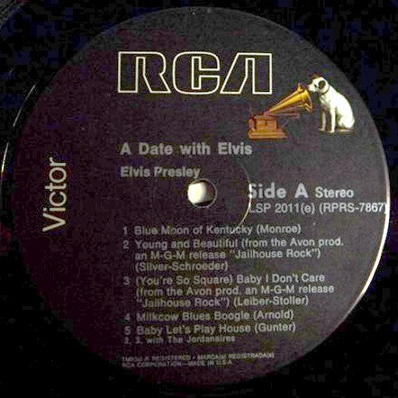 Elvis Presley : A Date With Elvis (LP,Compilation,Reissue)