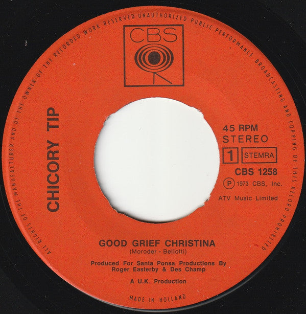 Chicory Tip : Good Grief Christina (7",45 RPM,Single,Stereo)