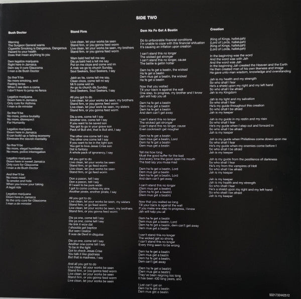 Peter Tosh : Bush Doctor (LP,Album,Limited Edition,Reissue,Stereo)