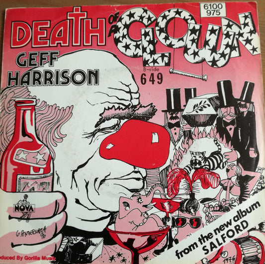 Geff Harrison : Death Of A Clown (7",Single,45 RPM)