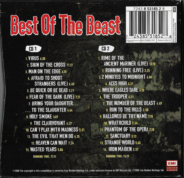 Iron Maiden : Best Of The Beast (Compilation,Special Edition)