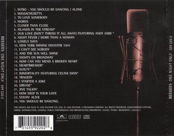 Bee Gees : One Night Only (Album,HDCD)