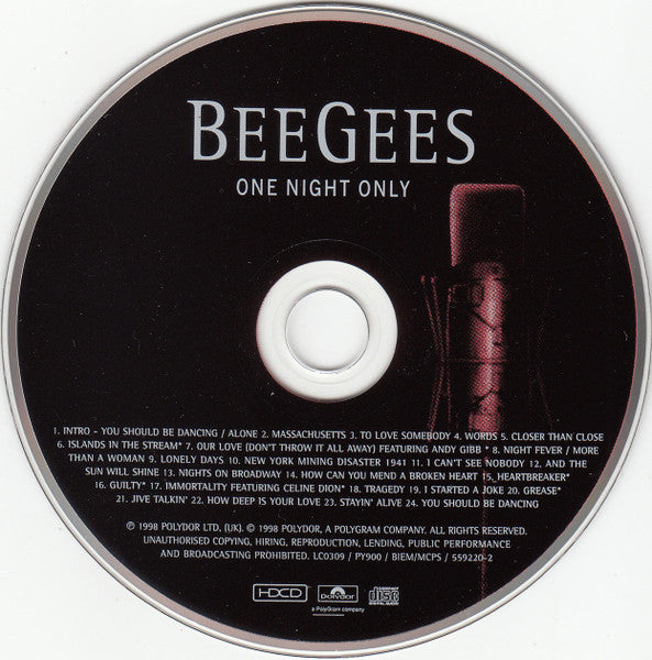 Bee Gees : One Night Only (Album,HDCD)