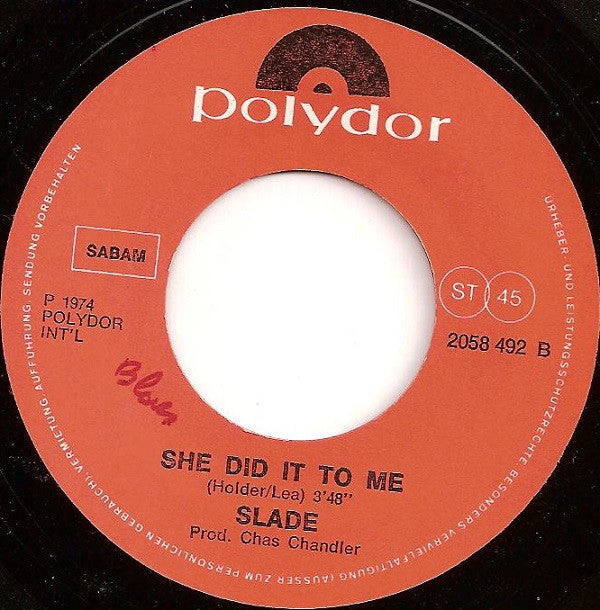 Slade : The Bangin' Man (7",45 RPM,Single)