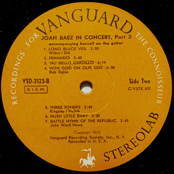Joan Baez : In Concert (Part 2) (LP,Album,Stereo)