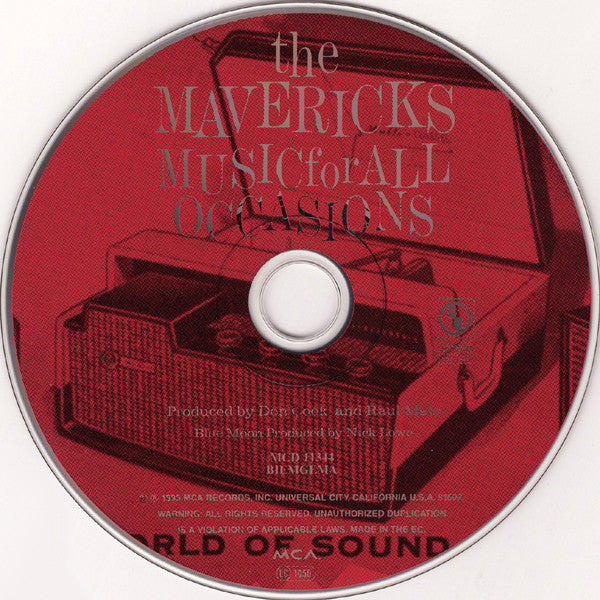 Mavericks, The : Music For All Occasions (Album,Stereo)