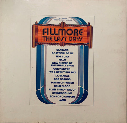 Various : Fillmore: The Last Days  ()