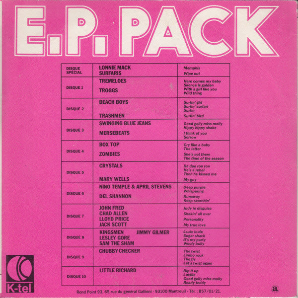 John Fred / Chad Allan / Lloyd Price / Jack Scott : E.P. Pack 7 (7",45 RPM,EP)