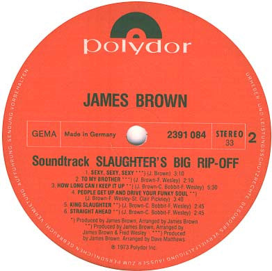 James Brown : Slaughter's Big Rip-Off (LP)