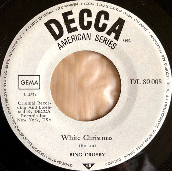 Bing Crosby : White Christmas (7",45 RPM,Single,Reissue)