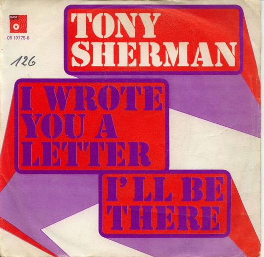 Tony Sherman : I Wrote You A Letter (7",45 RPM,Single)
