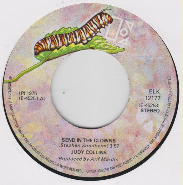 Judy Collins : Send In The Clowns (7",45 RPM,Single,Stereo)
