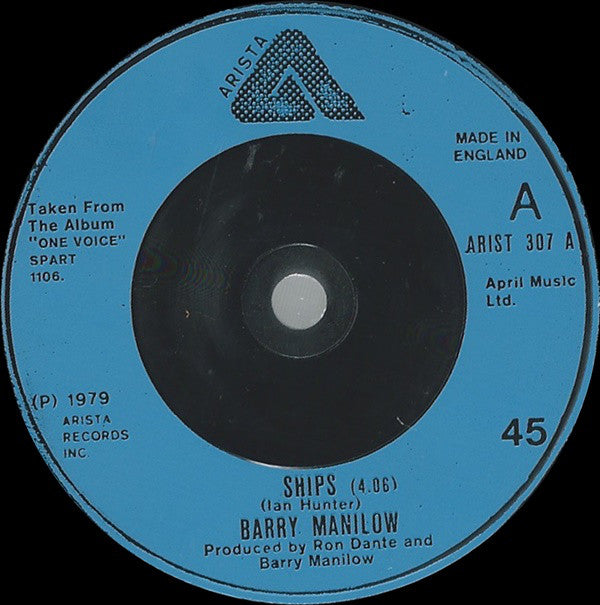 Barry Manilow : Ships (7",45 RPM,Single)