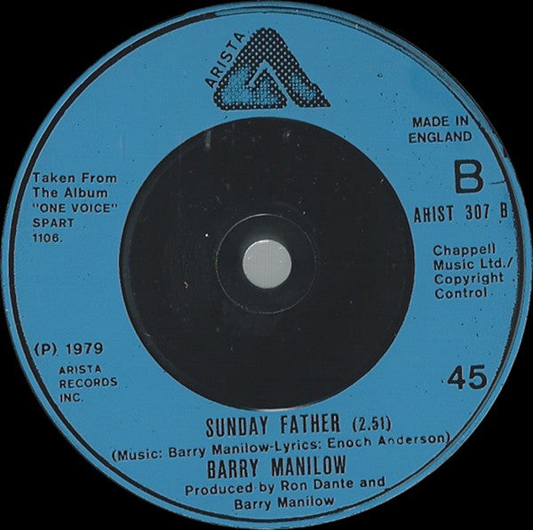 Barry Manilow : Ships (7",45 RPM,Single)