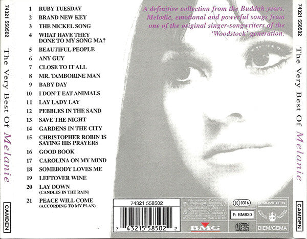 Melanie (2) : The Very Best Of Melanie (Compilation,Reissue)