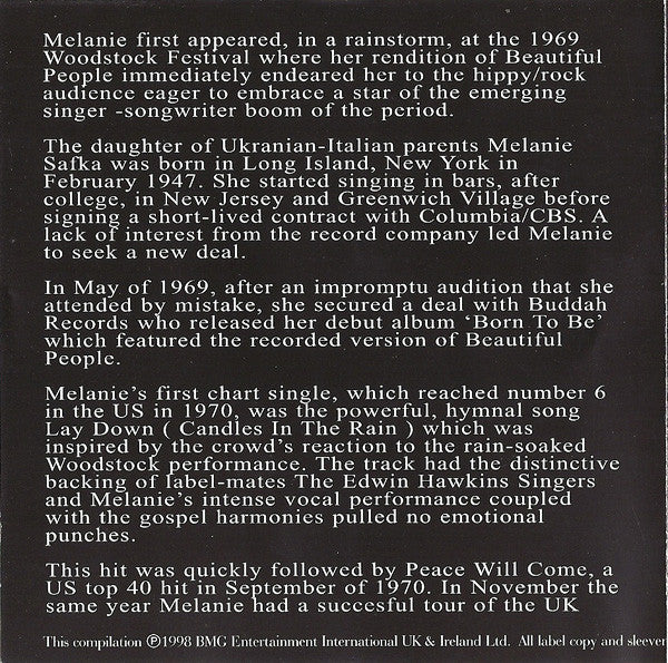 Melanie (2) : The Very Best Of Melanie (Compilation,Reissue)