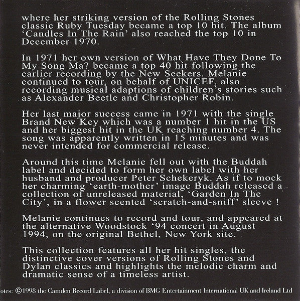 Melanie (2) : The Very Best Of Melanie (Compilation,Reissue)