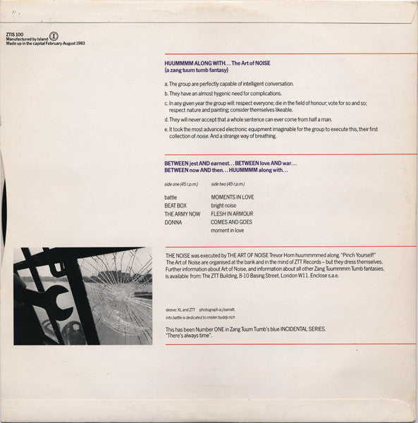 Art Of Noise, The : Into Battle With The Art Of Noise (12",45 RPM,EP,Stereo)