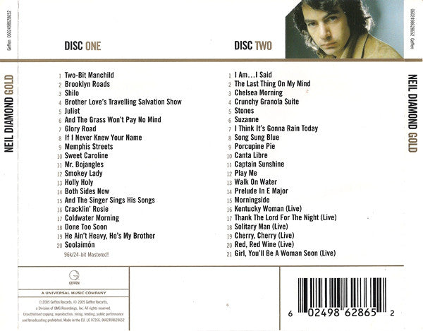 Neil Diamond : Gold (Compilation,Remastered)