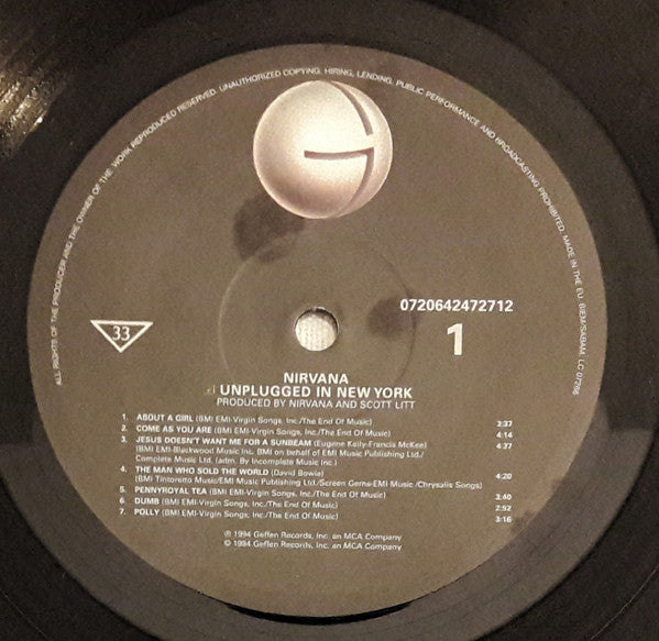 Nirvana : MTV Unplugged In New York (LP,Album,Reissue)