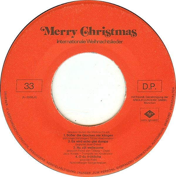 Various : Merry Christmas (7",33 ⅓ RPM,EP)