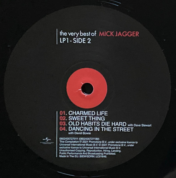 Mick Jagger : The Very Best Of Mick Jagger (LP,Compilation,Reissue,Remastered,Stereo)