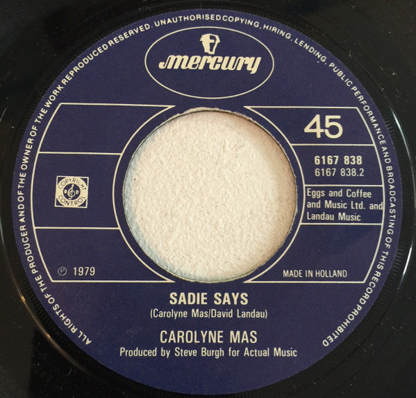 Carolyne Mas : Stillsane (7",45 RPM,Single)