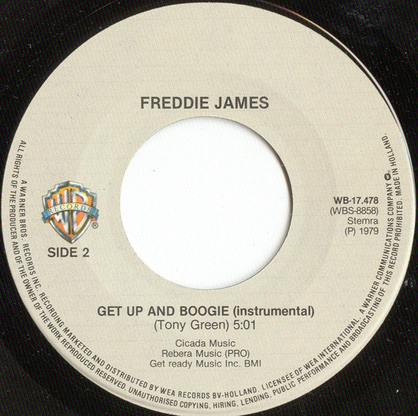 Freddie James : Get Up And Boogie (7",45 RPM,Single)