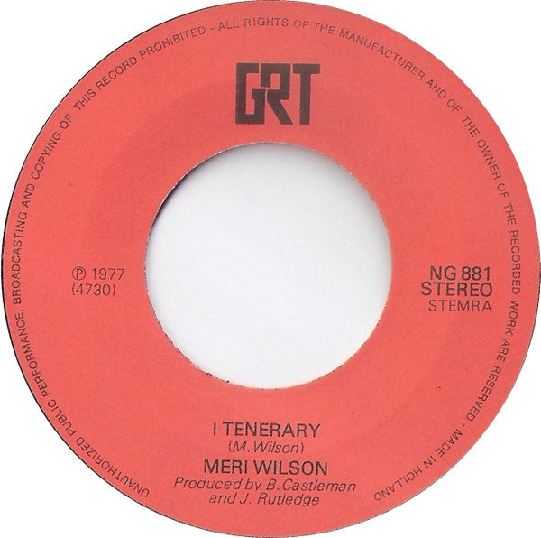 Meri Wilson : Telephone Man (7",45 RPM,Single)