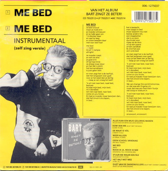 Bart De Graaff : Me Bed (7",Single)