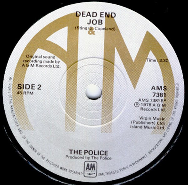 Police, The : Can't Stand Losing You (7",45 RPM,Single,Reissue)