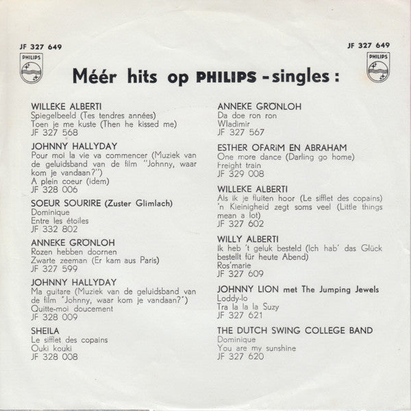 Willeke Alberti : De Winter Was Lang / Auf Wiederseh'n, Mein Liebling (7",45 RPM,Single,Mono)